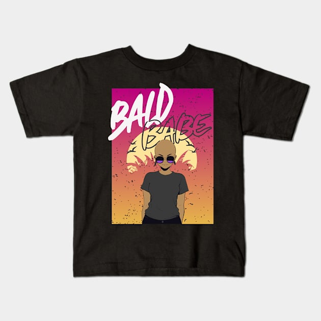 Bald girl Kids T-Shirt by VivaVagina